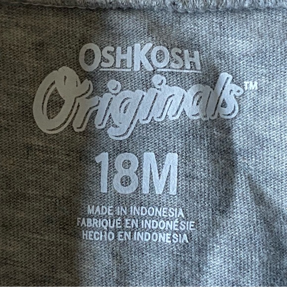 Girls Shirt Size 18 Months Free Spirit Horse Feathers OshKosh B’Gosh Gray EUC - Picture 3 of 13